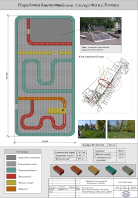 Разработка благоустройства велогородка в с. Топчиха